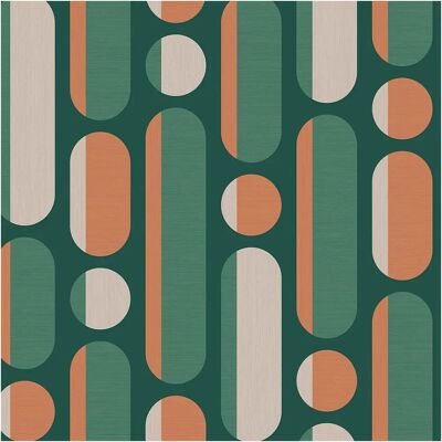 Envy - Morse Bottle - Geometric - Rust - Wallpaper Envy - Morse Bottle - Geometric - Rust - Wallpaper