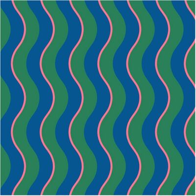 Envy - Making Waves Neon Nights Blue Stripe - Wallpaper Envy - Making Waves Neon Nights Blue Stripe - Wallpaper
