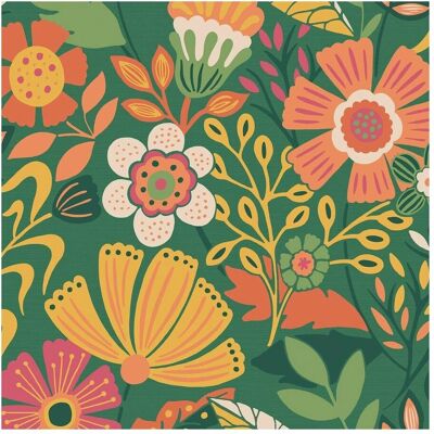 Envy Oopsy Daisy Forest Green Floral Wallpaper - Wallpaper Envy Oopsy Daisy Forest Green Floral Wallpaper - Wallpaper