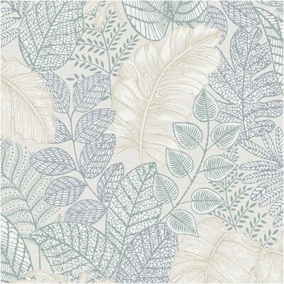 Superfresco Easy Scattered Leaves Duck Egg Blue Wallpaper - Wallpaper Superfresco Easy Scattered Leaves Duck Egg Blue Wallpaper - Wallpaper