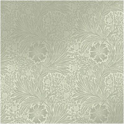 William Morris Marigold Fibrous Tapete - Blumen, Grün, Struktur William Morris Marigold Fibrous Tapete - Blumen, Grün, Struktur