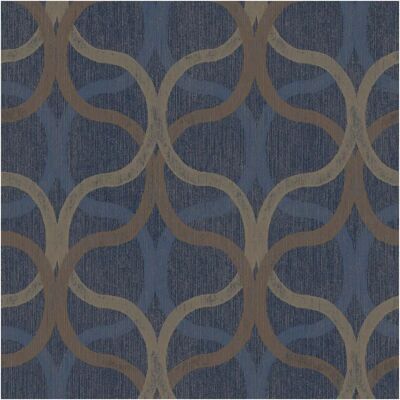 Graham & Brown - Refine Geometric Navy & Gold - Wallpaper Graham & Brown - Refine Geometric Navy & Gold - Wallpaper