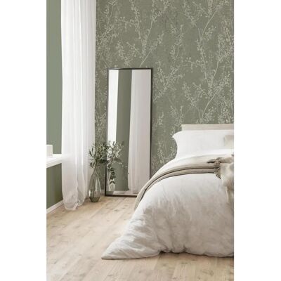 Graham & Brown Boutique Breeze Sprig Floral Green Wallpaper - Tapete Graham & Brown Boutique Breeze Sprig Floral Green Wallpaper - Tapete