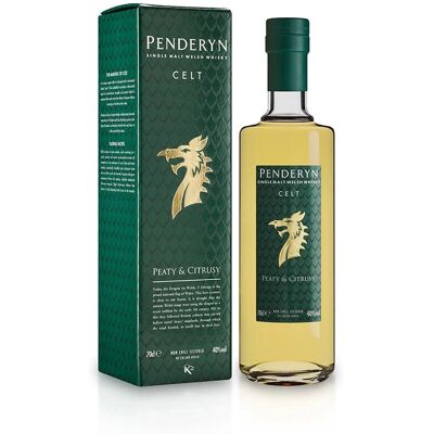 Penderyn Celt Whisky Single Malt - Tourbé, 70cl, Médaille d'Or - Publicité Penderyn Celt Whisky Single Malt - Tourbé, 70cl, Médaille d'Or - Publicité