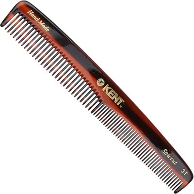 Kent Handmade Tortoiseshell Effect Fine Pocket Comb - 3T Kent Handmade Tortoiseshell Effect Fine Pocket Comb - 3T