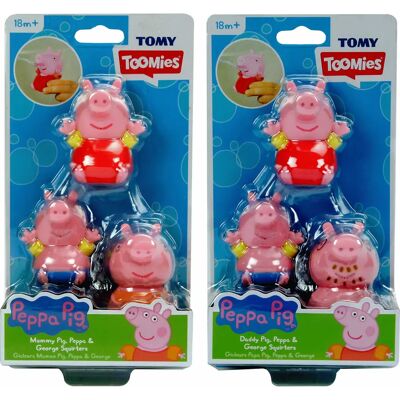 Toomies Peppa Pig Badespielzeug-Set mit Daddy Pig, George & Peppa Toomies Peppa Pig Badespielzeug-Set mit Daddy Pig, George & Peppa