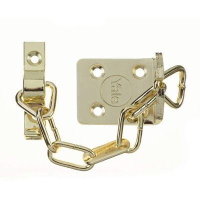 Yale Locks WS6 Elektro Mosiądzowy łańcuch bezpieczeństwa drzwi - Łańcuch do drzwi - Zatwierdzony przez Secured by Design Yale Locks WS6 Elektro Mosiądzowy łańcuch bezpieczeństwa drzwi - Łańcuch do drzwi - Zatwierdzony przez Secured by Design