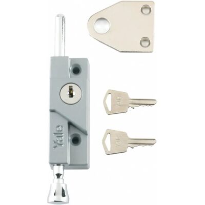 Yale Multi Purpose Door Bolt - Surface Fix, Silver, for Wooden & Aluminium Doors Yale Multi Purpose Door Bolt - Surface Fix, Silver, for Wooden & Aluminium Doors