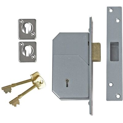 Union 3G110 C Deadlock - Satin Brass - 73mm - High Security Union 3G110 C Deadlock - Satin Brass - 73mm - High Security