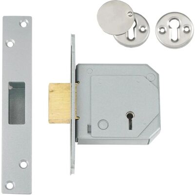 Union L12079 - C-Series 3g114e 5 Lever Deadlock - Satin Chrome - Deadlock Union L12079 - C-Series 3g114e 5 Lever Deadlock - Satin Chrome - Deadlock