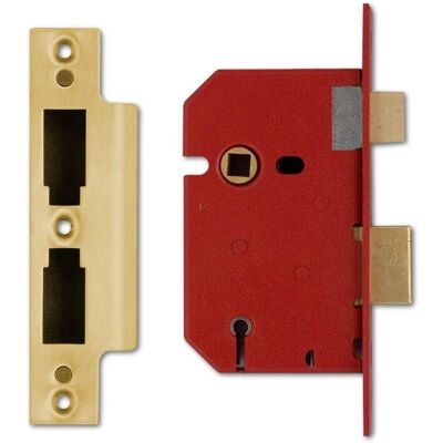 Union 2201 5 Lever Mortice Sashlock Brass - Door Lock Security Union 2201 5 Lever Mortice Sashlock Brass - Door Lock Security