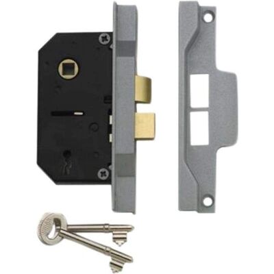 Union 2242 2 Lever Mortice Sash Lock Silver Enamel - Sash Lock Union 2242 2 Lever Mortice Sash Lock Silver Enamel - Sash Lock