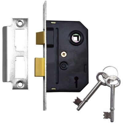 Union 2295 2 Lever Mortice Sashlock Chrome - Mortice Sashlock Union 2295 2 Lever Mortice Sashlock Chrome - Mortice Sashlock