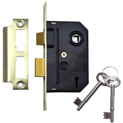 Union 2295 Mortice Sashlock - Polished Brass - 2 Lever - 63mm Union 2295 Mortice Sashlock - Polished Brass - 2 Lever - 63mm