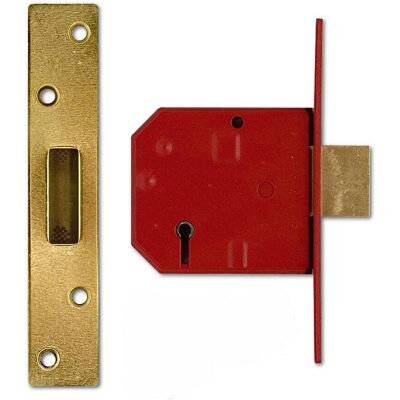 Union UNNJ2134EP30 5 Lever BS Mortice Deadlock Brass Finish - Deadlock Union UNNJ2134EP30 5 Lever BS Mortice Deadlock Brass Finish - Deadlock