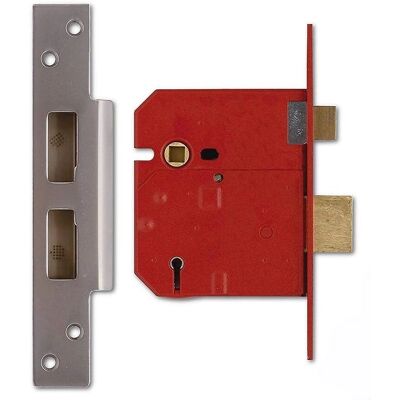 Union UNNJ2234EC30 5 Lever BS Mortice Sash Lock Satin Chrome - Mortice Sash Lock Union UNNJ2234EC30 5 Lever BS Mortice Sash Lock Satin Chrome - Mortice Sash Lock