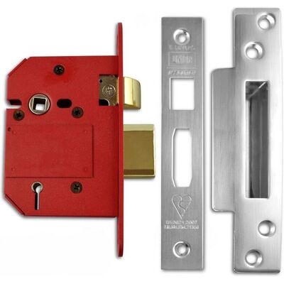 Union StrongBOLT 2200S BS 5 Lever Mortice Sashlock - Satin Chrome Union StrongBOLT 2200S BS 5 Lever Mortice Sashlock - Satin Chrome