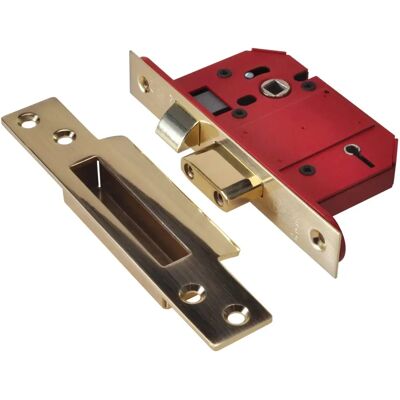 Union StrongBOLT 2200S BS 5 Lever Mortice Sashlock - Satin Brass Union StrongBOLT 2200S BS 5 Lever Mortice Sashlock - Satin Brass