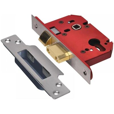 Union StrongBOLT 22EU EUS-SS-2.5 Euro Sashlock Stainless Steel 68mm 2.5in Union StrongBOLT 22EU EUS-SS-2.5 Euro Sashlock Stainless Steel 68mm 2.5in