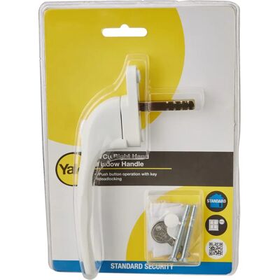 Yale Locks Yale Locks YALPYWH40RWH Biały Offset Zamek PVCu Uchwytem - Uchwyt Yale Locks Yale Locks YALPYWH40RWH Biały Offset Zamek PVCu Uchwytem - Uchwyt