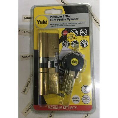 Yale Anti-Snap Star Euro Double Cylinder - High Security Lock Yale Anti-Snap Star Euro Double Cylinder - High Security Lock