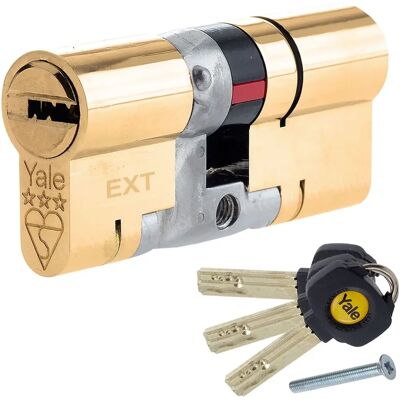 Yale Anti Snap 3 Star Double Cylinder High Security - Door Lock Cylinder Yale Anti Snap 3 Star Double Cylinder High Security - Door Lock Cylinder