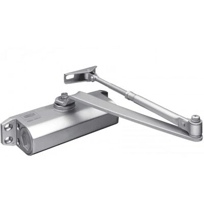 Union Brand Silver Fixed Size 3 Door Closer - Door Closer Union Brand Silver Fixed Size 3 Door Closer - Door Closer