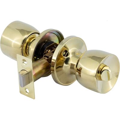 YALE Tulip Design Badezimmerknopfsatz - Polierter Messing - Innenraum Türzubehör YALE Tulip Design Badezimmerknopfsatz - Polierter Messing - Innenraum Türzubehör