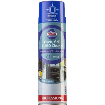 Nilco Oven Cleaner Aerosol Spray - 500ml - Oven Cleaner Nilco Oven Cleaner Aerosol Spray - 500ml - Oven Cleaner