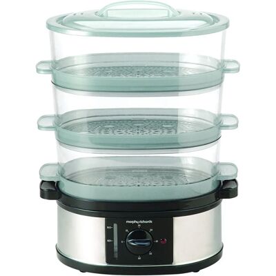 Morphy Richards 48755 - Black / Stainless steel / Transparent - Food Steamer Morphy Richards 48755 - Black / Stainless steel / Transparent - Food Steamer