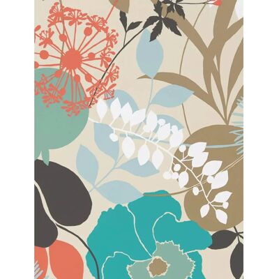 Harlequin Doyenne Floral Wallpaper - Overblown Flowers & Silhouette Stems Harlequin Doyenne Floral Wallpaper - Overblown Flowers & Silhouette Stems