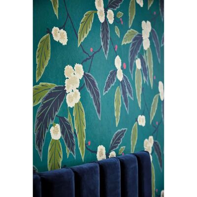 Harlequin Coppice Tapete - Blätter Muster mit Glamour - Vliestapete Harlequin Coppice Tapete - Blätter Muster mit Glamour - Vliestapete