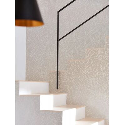 Harlequin Lorenza Tapete - Platinum - Abstraktes Palmenblättermotiv - Einfach zu montieren - Edle Akzentwand Harlequin Lorenza Tapete - Platinum - Abstraktes Palmenblättermotiv - Einfach zu montieren - Edle Akzentwand