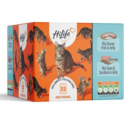 HiLife Its Only Natural Fishy In Jelly - Cat Food HiLife Its Only Natural Fishy In Jelly - Cat Food