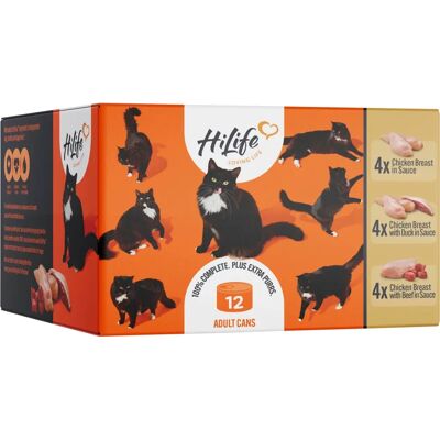 HiLife Natural Cat Food Luxury Meat Selection - Cat Food HiLife Natural Cat Food Luxury Meat Selection - Cat Food