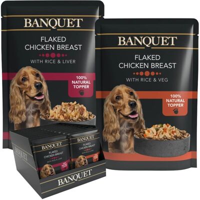 HiLife Banquet Dog Food Pouches - Chicken, Liver & Veg, 30 x 100g HiLife Banquet Dog Food Pouches - Chicken, Liver & Veg, 30 x 100g