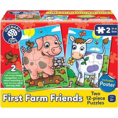 Orchard Toys First Farm Friends Jigsaw Puzzles - Support Development of Hand-Eye Coordination Orchard Toys First Farm Friends Jigsaw Puzzles - Support Development of Hand-Eye Coordination