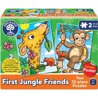 Orchard Toys Erste Dschungel-Freunde Puzzle - 12 Teile Orchard Toys Erste Dschungel-Freunde Puzzle - 12 Teile