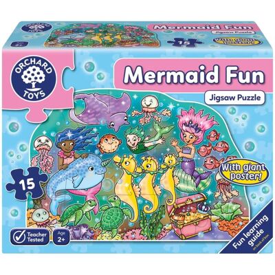 Puzzle Sirena de Orchard Toys - 15 Piese pentru 2+ ani Puzzle Sirena de Orchard Toys - 15 Piese pentru 2+ ani