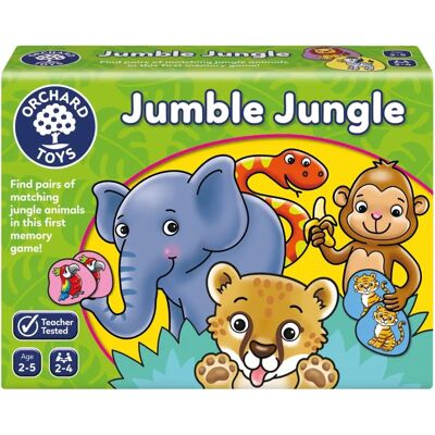 Hra Orchard Toys Jumble Jungle - Pro děti od 2 let - Rozvíjí rané dovednosti - Zvířecí páry Hra Orchard Toys Jumble Jungle - Pro děti od 2 let - Rozvíjí rané dovednosti - Zvířecí páry