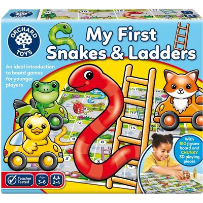 Orchard Mein Erster Schlangen & Leitern - Lernspiel für Kinder 3-6 Orchard Mein Erster Schlangen & Leitern - Lernspiel für Kinder 3-6