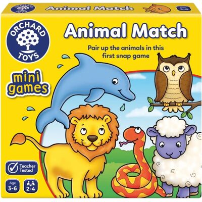 Orchard Toys Animal Match Mini Jeu - Éducatif, Portable, 3-6 Ans - Publicité Orchard Toys Animal Match Mini Jeu - Éducatif, Portable, 3-6 Ans - Publicité