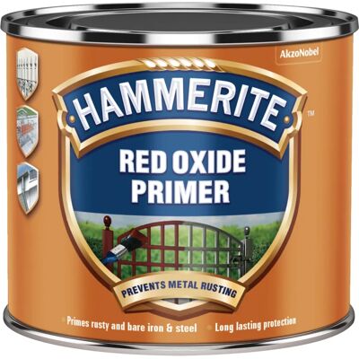 Hammerite Red Oxide Primer - 500ml - Primer for Metal Surfaces Hammerite Red Oxide Primer - 500ml - Primer for Metal Surfaces