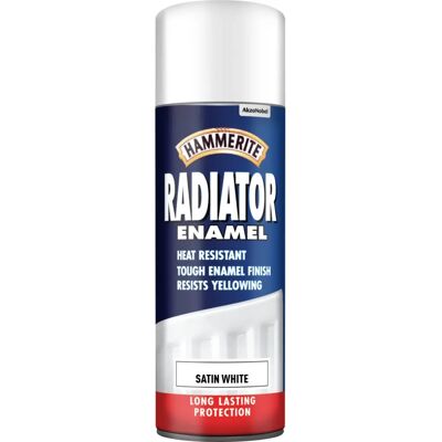 Hammerite Radiator Enamel Satin Aerosol - Radiator Enamel Hammerite Radiator Enamel Satin Aerosol - Radiator Enamel