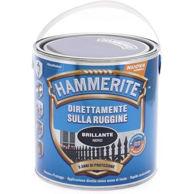 Smaltatura Antiruggine Hammerite - 2,5L Nero Finitura Metallo Smaltatura Antiruggine Hammerite - 2,5L Nero Finitura Metallo