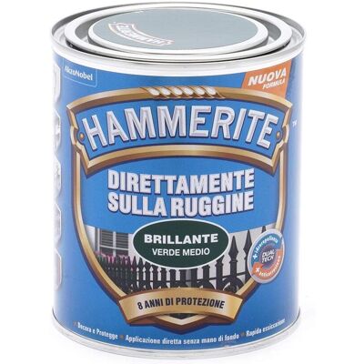 Smaltatura metallo Hammerite - Brillante e Antiruggine 8-10 m² Smaltatura metallo Hammerite - Brillante e Antiruggine 8-10 m²