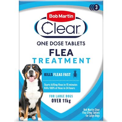 Bob Martin Large Dog Flea Tablets - Flea Relief for Over 11kg Bob Martin Large Dog Flea Tablets - Flea Relief for Over 11kg
