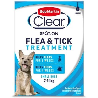 Bob Martin Flea & Tick Fipronil Solution - Flea & Tick Treatment for Small Dogs Bob Martin Flea & Tick Fipronil Solution - Flea & Tick Treatment for Small Dogs