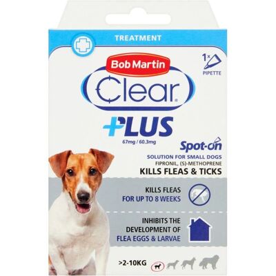 Bob Martin Clear Plus Spot On Solution - Small Dogs - Flea & Tick Treatment Bob Martin Clear Plus Spot On Solution - Small Dogs - Flea & Tick Treatment