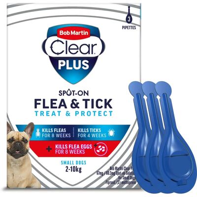 Bob Martin Small Dogs Spot-On Solution - 3 Tubes Bob Martin Small Dogs Spot-On Solution - 3 Tubes